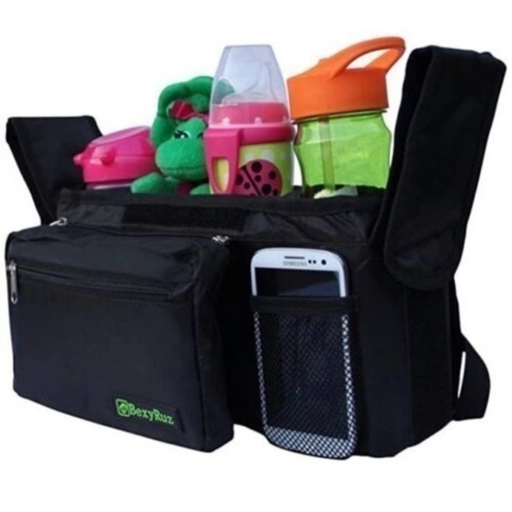 BexyRuz‎ Universal Stroller Adjustable Organizer Black NEW - Picture 8 of 8